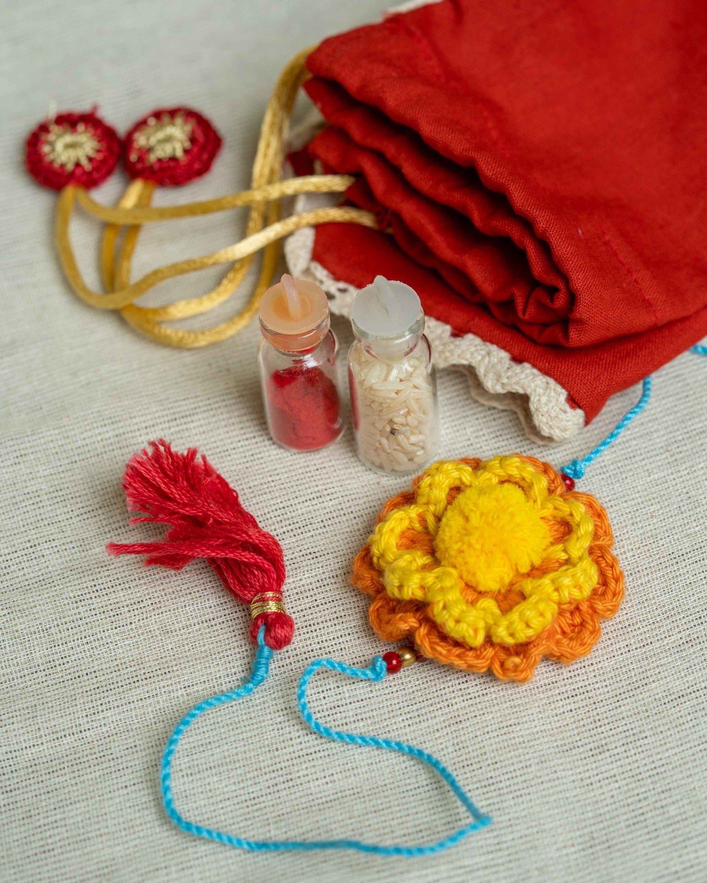 Buttery Caramel Toffee Tin with Rakhi