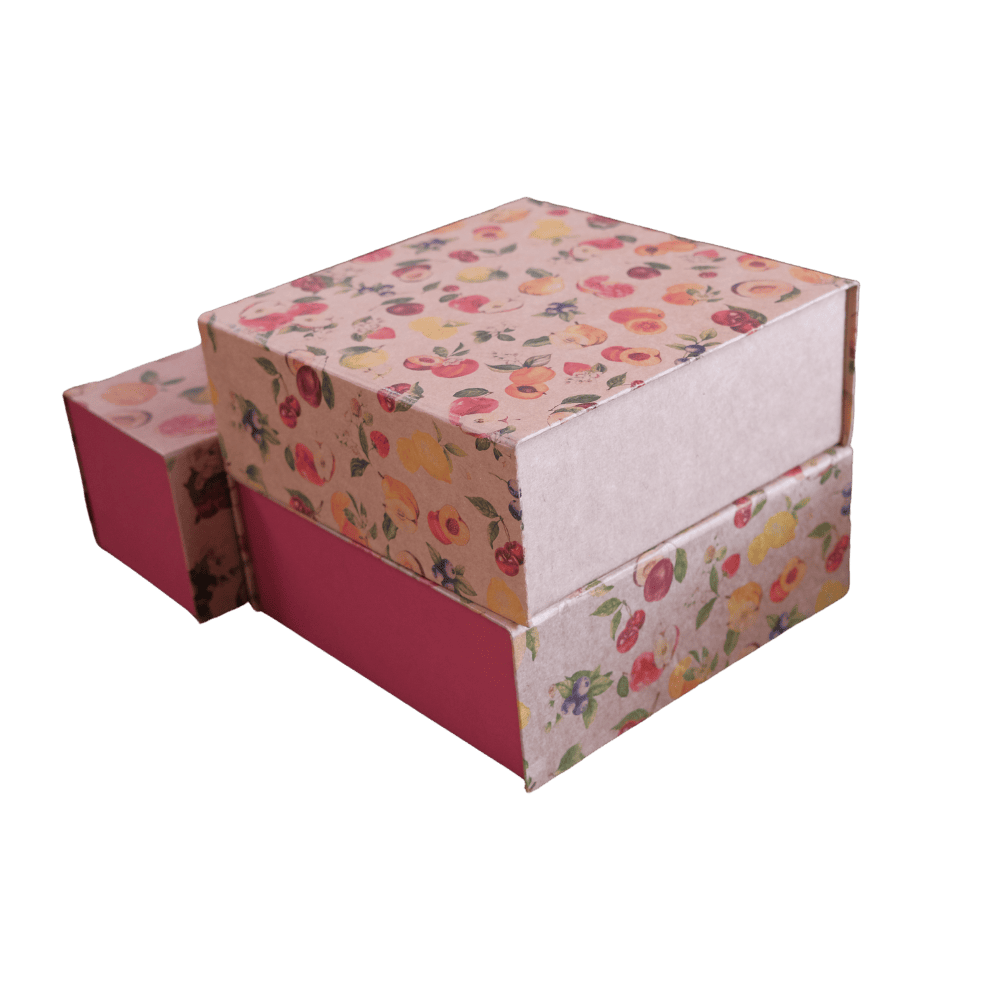 Festive Box of 4 with Chocolate Caramel Toffee 300g - BOX ONLY - PART OF CUSTOMISED GIFT BOX - Big Bear Farms