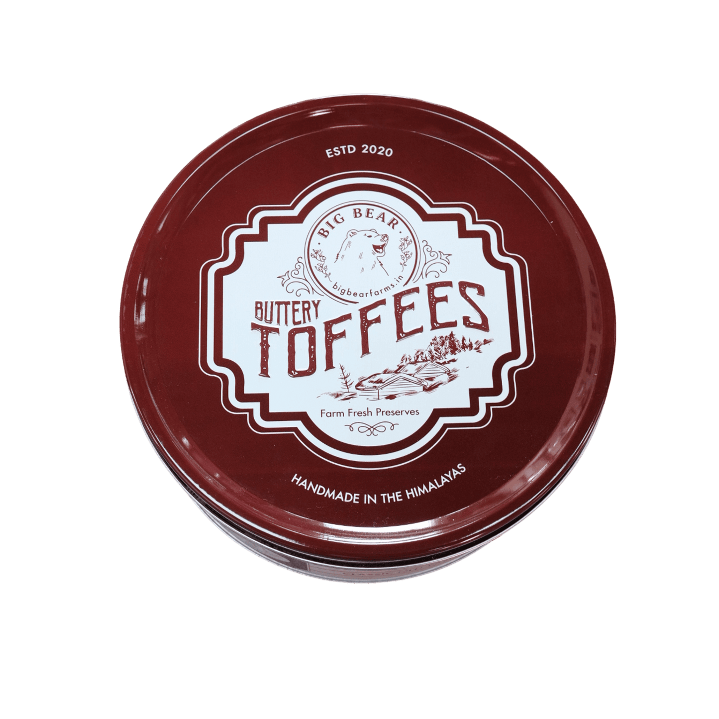 Caramel Toffee Tin 600g - 40 pieces - Big Bear Farms