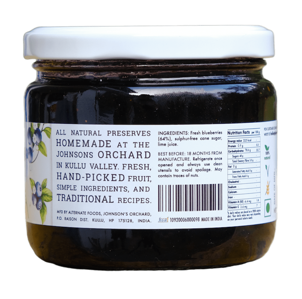 Blueberry Preserve 300g - Big Bear Farms