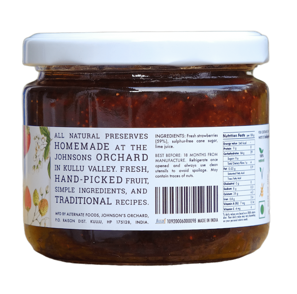 Strawberry Preserve 300g - Big Bear Farms