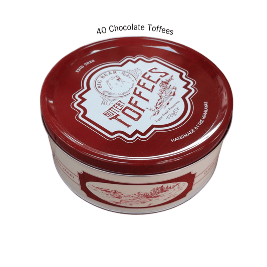 Chocolate Caramel Toffee Tin  600g - 40 pieces - Big Bear Farms