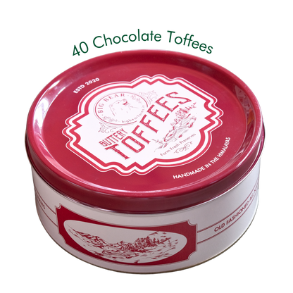 Chocolate Caramel Toffee Tin  600g - 40 pieces - Big Bear Farms