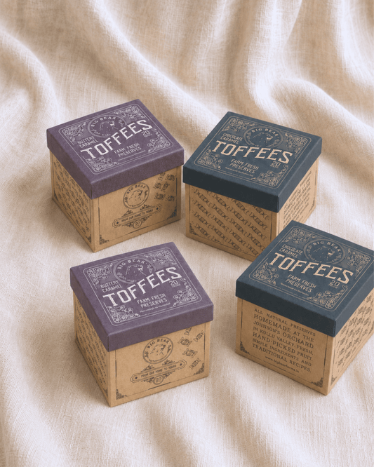 Value pack : Caramel Toffee 300g x 2 + Chocolate Caramel Toffee 300g x 2 - Big Bear Farms