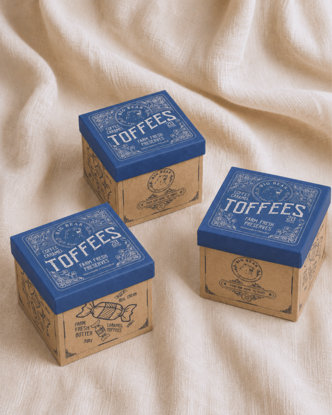 Value pack of 3 : Coffee Caramel Toffee 300g - Big Bear Farms