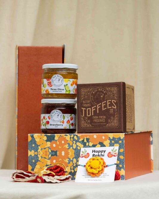 Marigold Rakhi Gift Box of Three