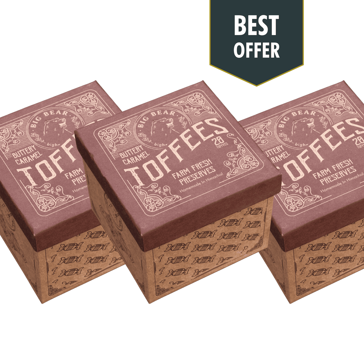 Caramel Toffee 300g Pack of 3