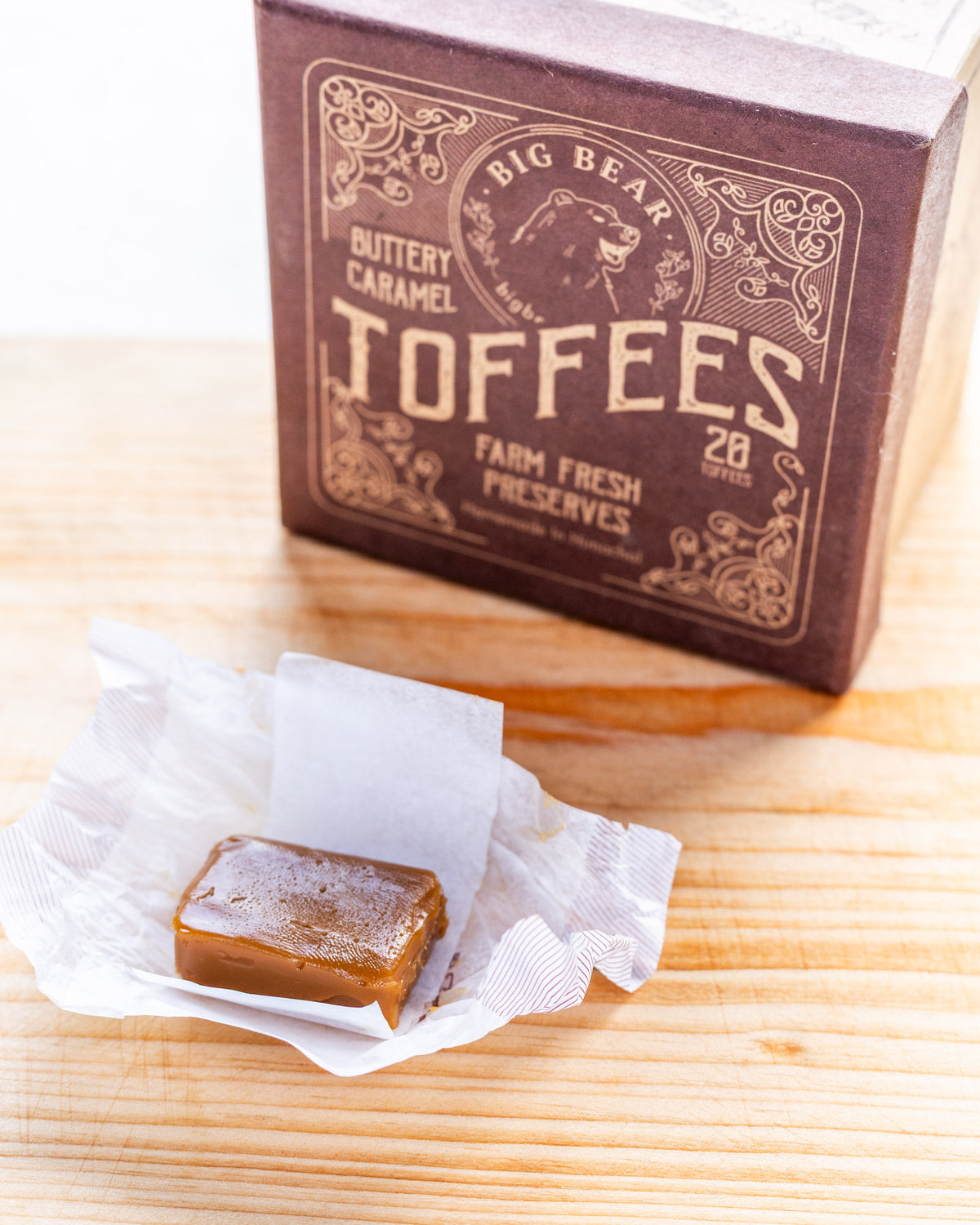Buttery Caramel Toffee 150g - 10 pieces - Big Bear Farms