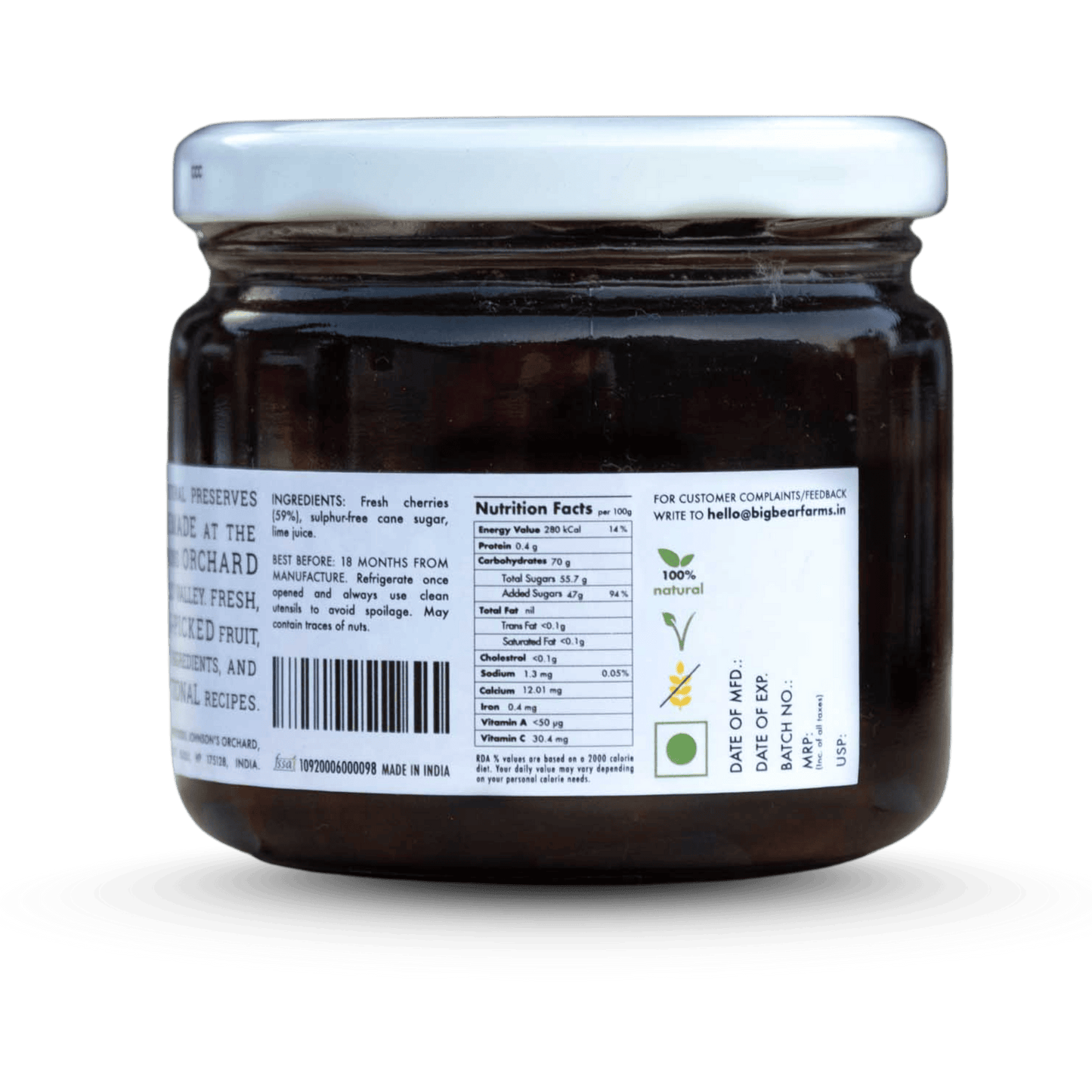 Cherry Preserve 400g