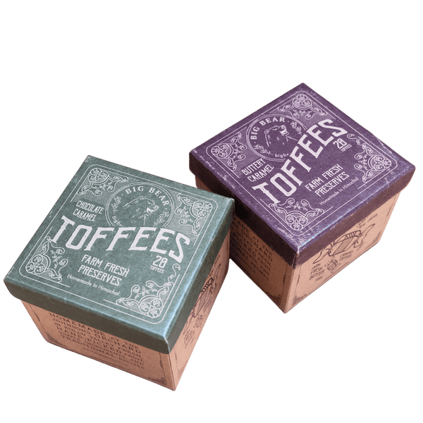 Chocolate Caramel Toffee 300g + Buttery Caramel Toffee 300g - Big Bear Farms
