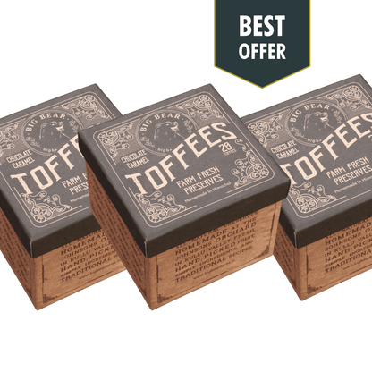 Chocolate Caramel Toffee 300g 3 x PACK COMBO