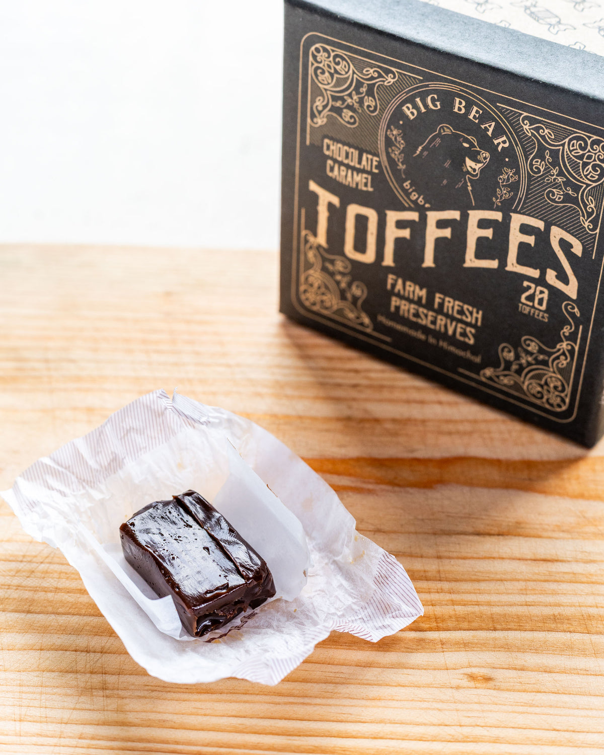 Chocolate Caramel Toffee 150g - 10pc - Big Bear Farms