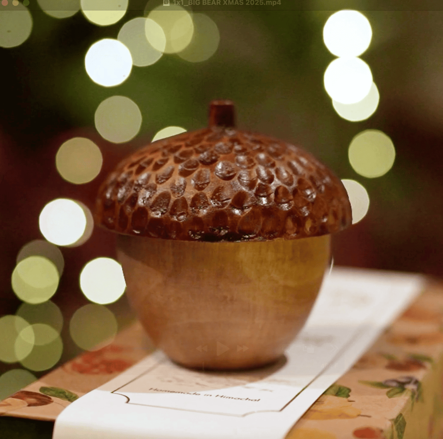 The Christmas Acorn Candle | Big Bear Farms x Armatuer