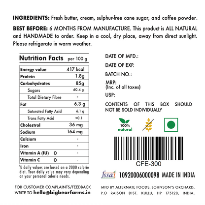 Assorted Caramel, Coffee & Chocolate Toffee Tin  600g - 40 pieces