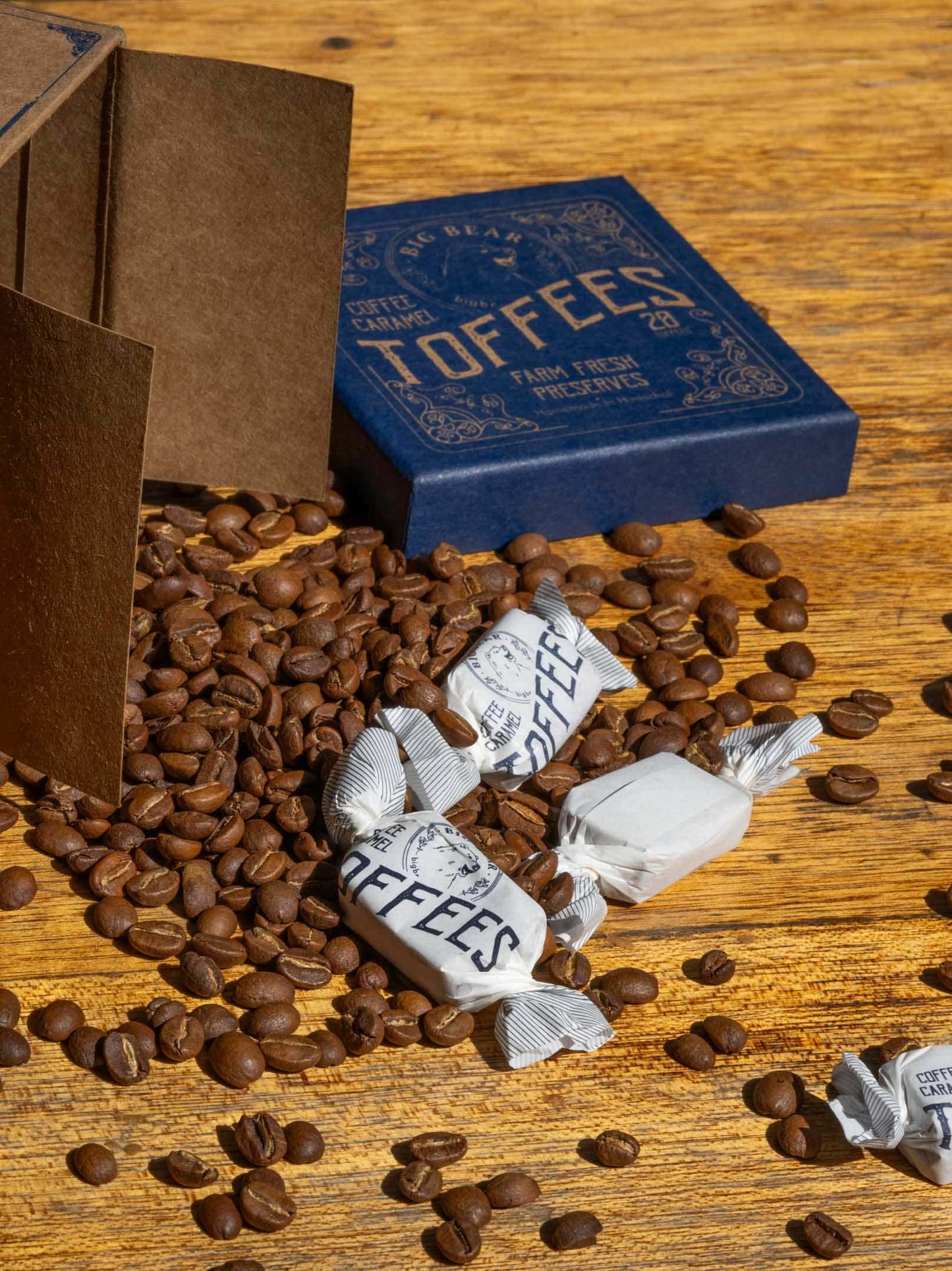 Coffee Caramel Toffee 150g - 10pc - Big Bear Farms