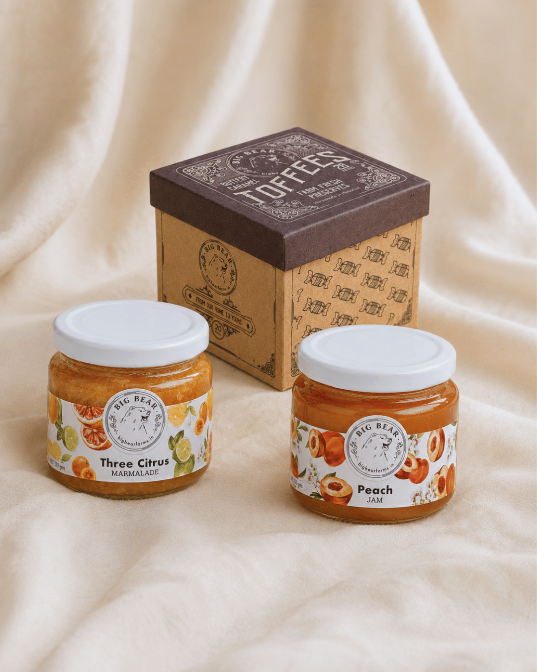 Festive Box of 3 with Toffee - Big Bear Farms