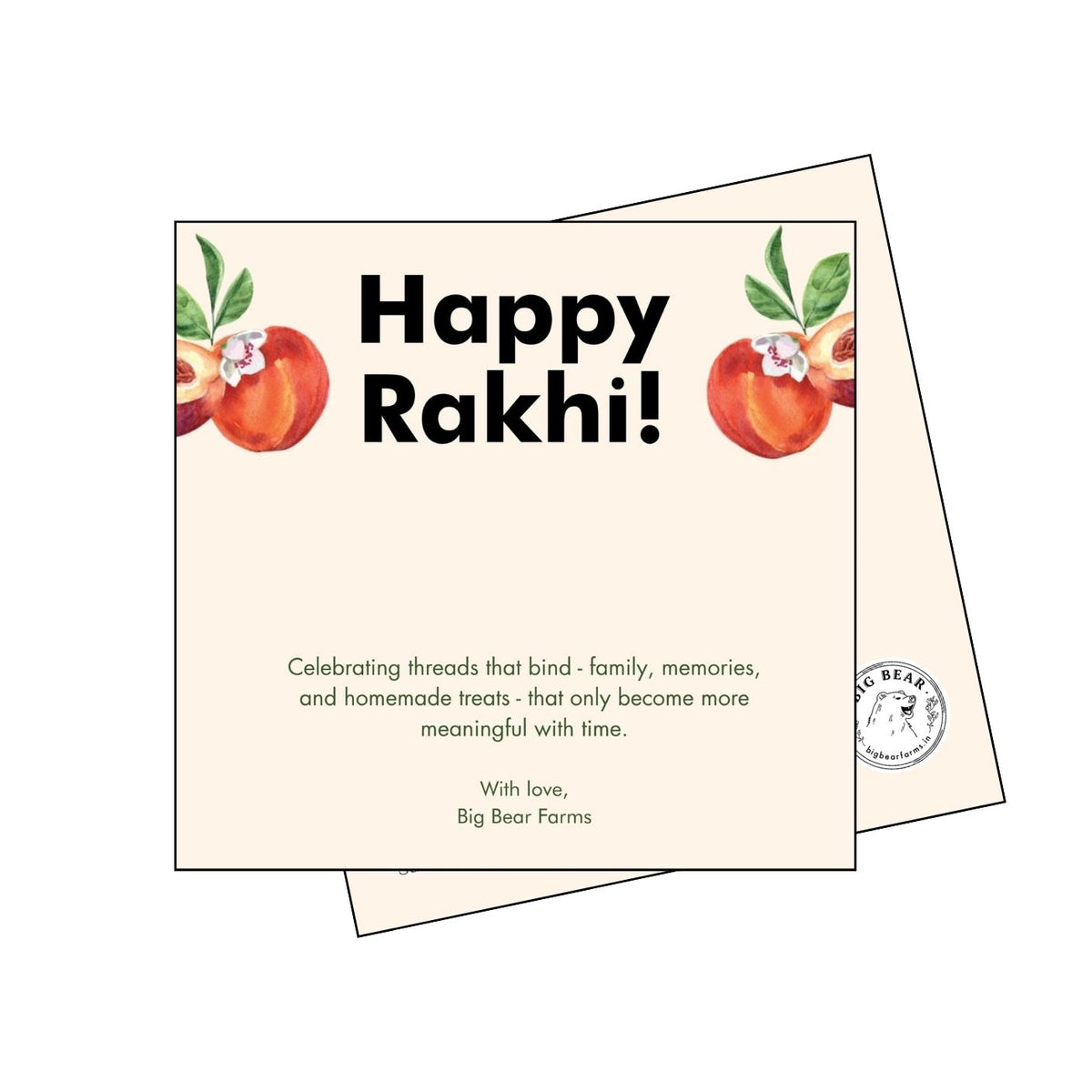Happy Rakhi Card - Big Bear Farms