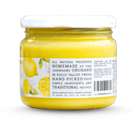 lemon curd spread jar with egg, big bear farms