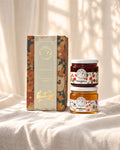 Marigold box of two - Wildflower Honey + Strawberry Jam