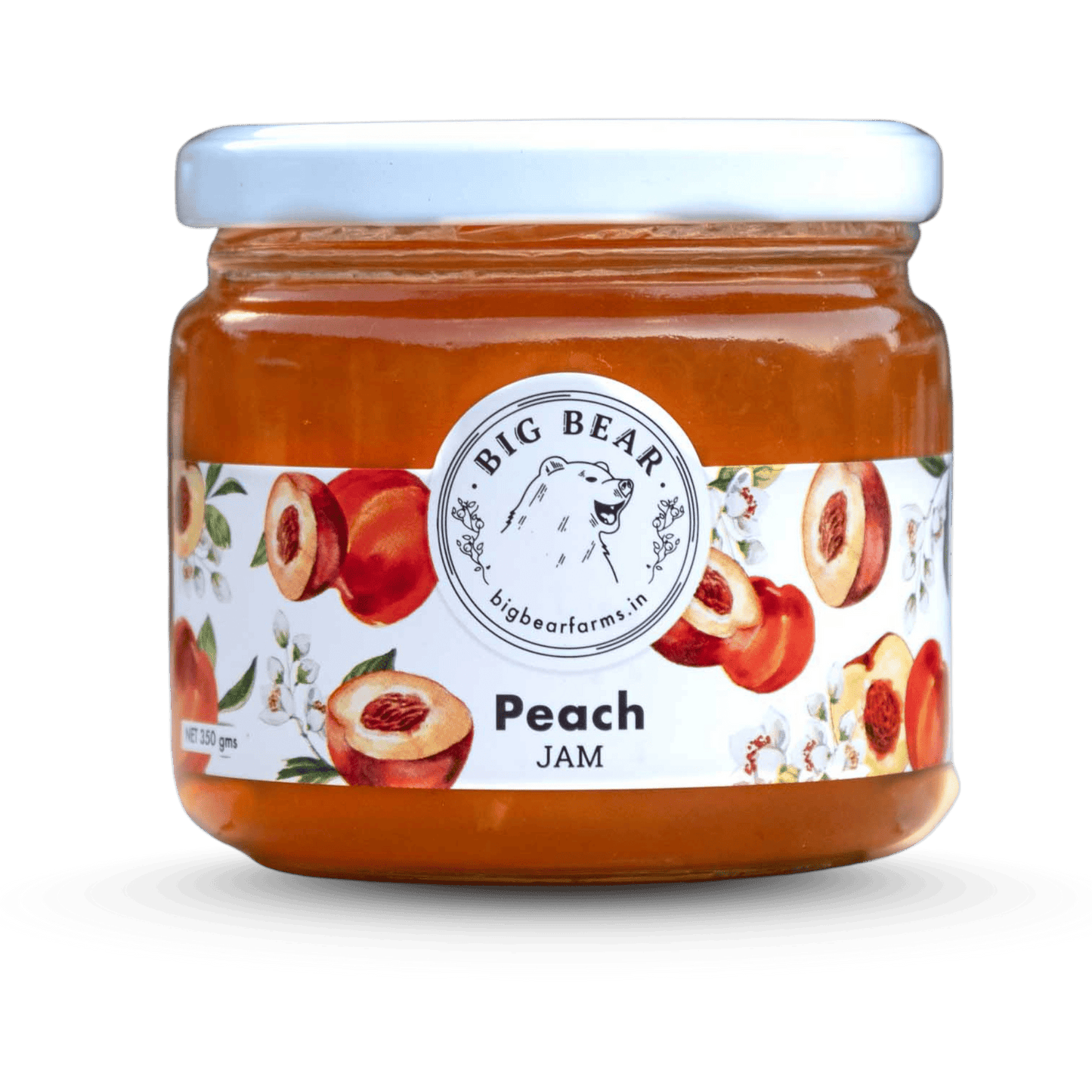 Peach Jam 350g - Big Bear Farms