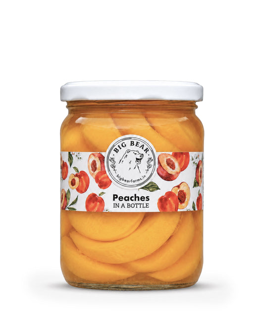 Bottled Peaches 500g (Thin Cut) - Big Bear Farms