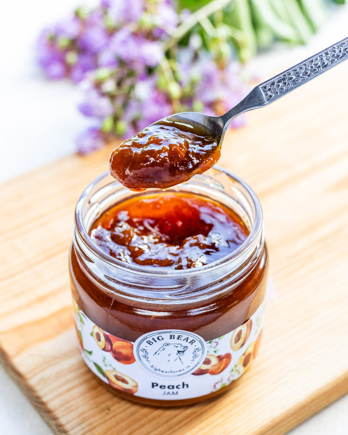 Peach Jam 350g - Big Bear Farms