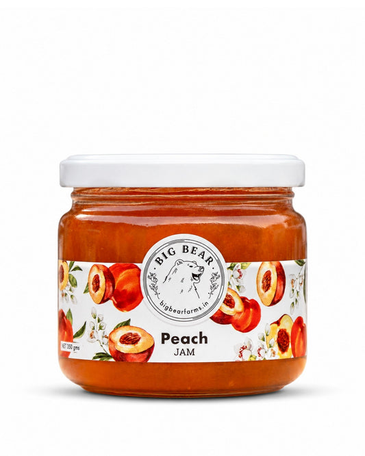 Peach Jam 350g - Big Bear Farms