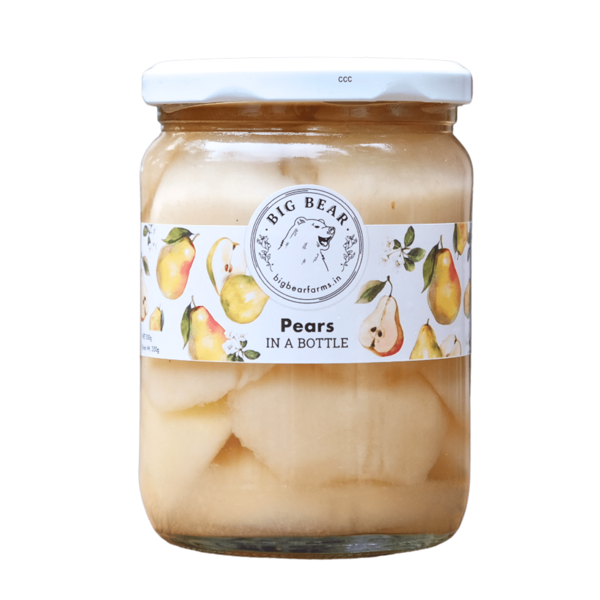 Bottled Pears 500g - Big Bear Farms