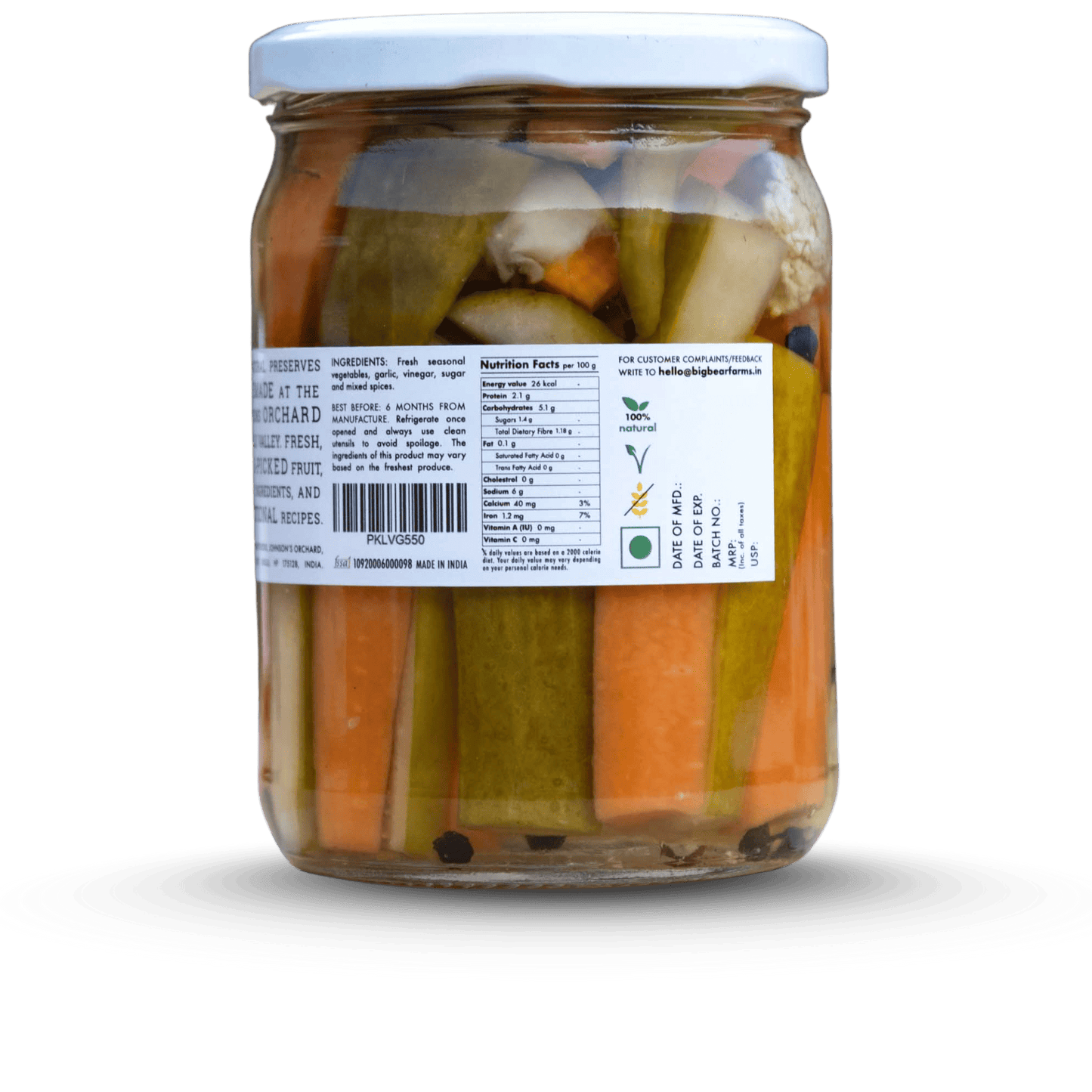 Pickled Vegetables 550g