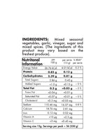 Pickled Vegetables 550g - Big Bear Farms