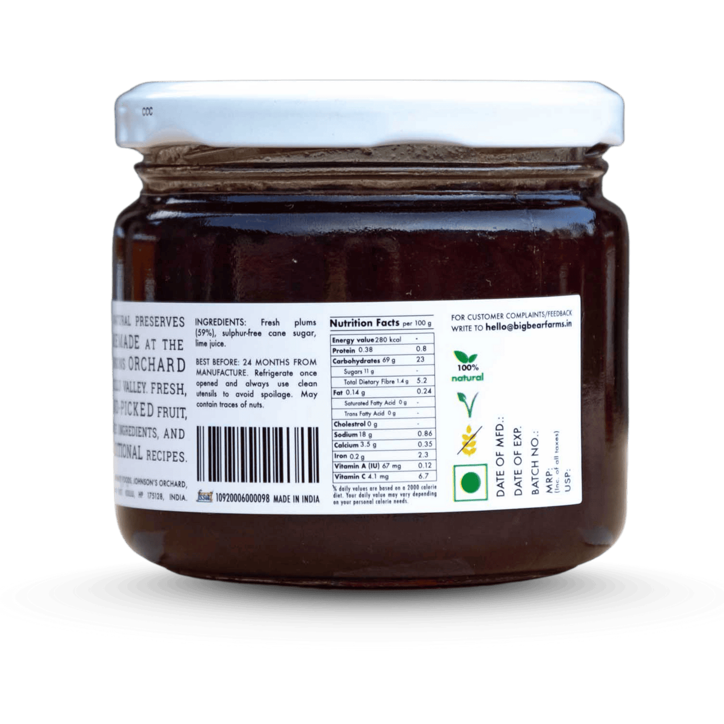 Plum Jam 400g