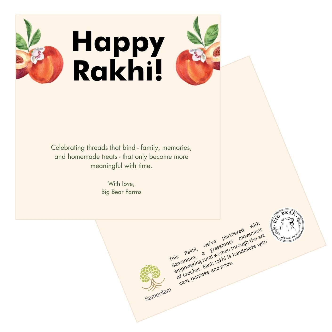 Flower Rakhi by Samoolam (Single Rakhi)