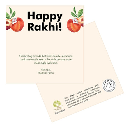 Flower Rakhi by Samoolam (Single Rakhi)