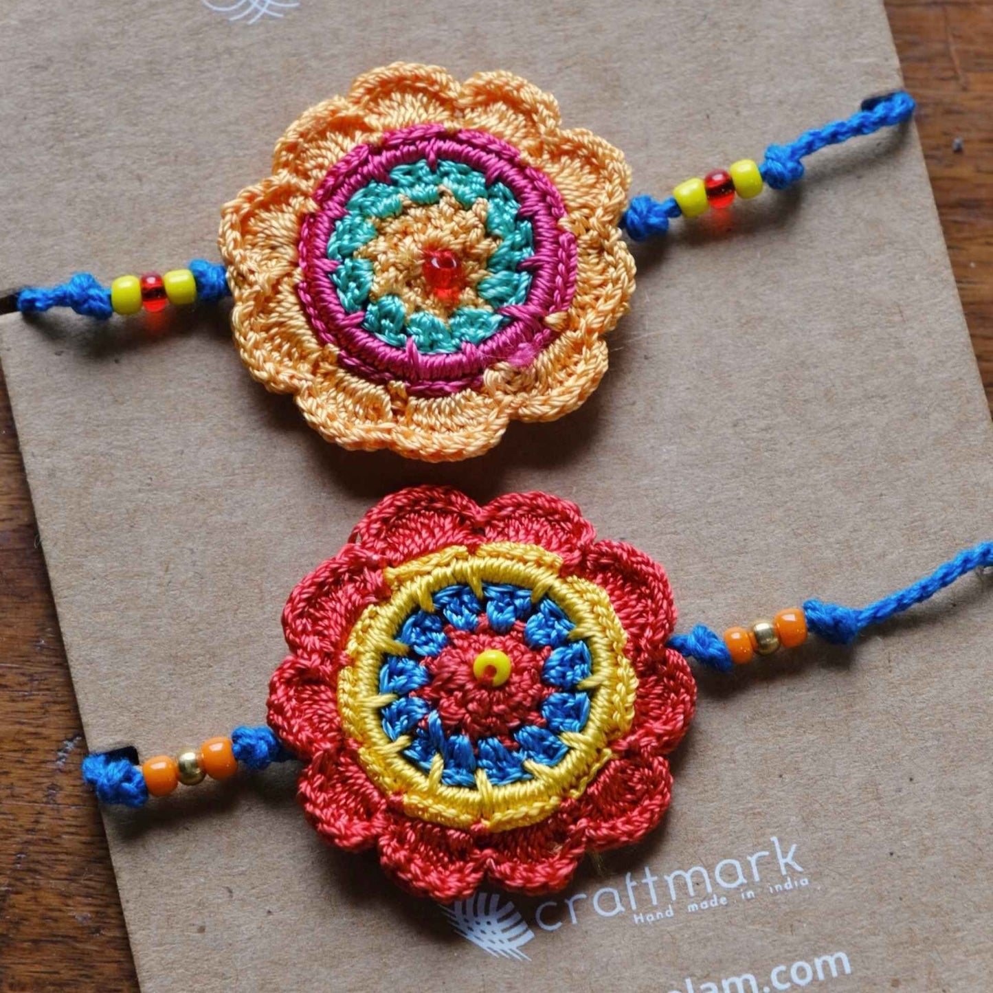 Flower Rakhi by Samoolam (Single Rakhi)