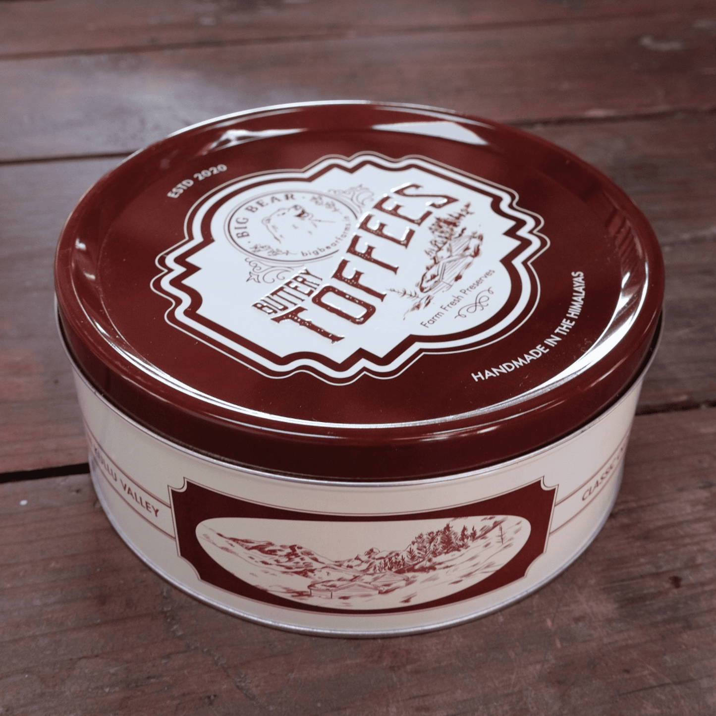 Caramel Toffee Tin  600g - 40 pieces - Big Bear Farms