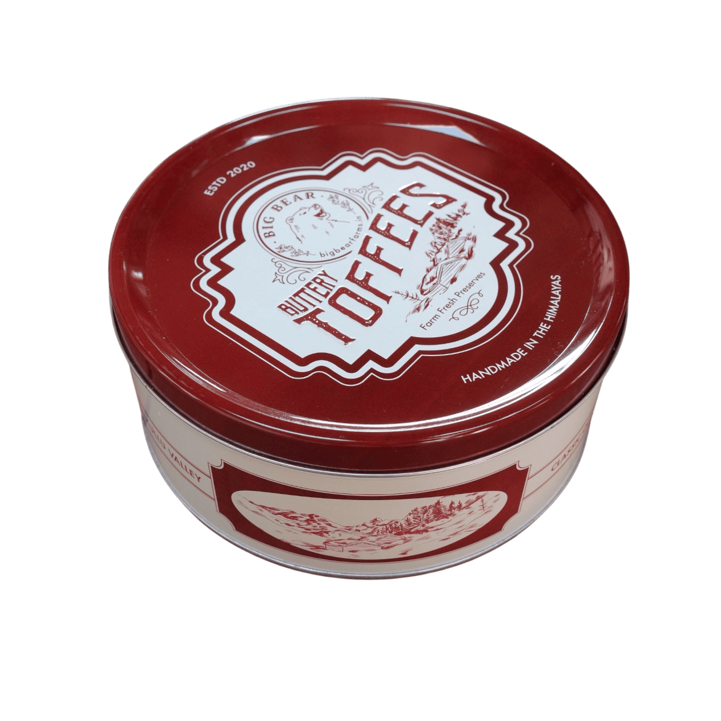 Caramel Toffee Tin  600g - 40 pieces - Big Bear Farms