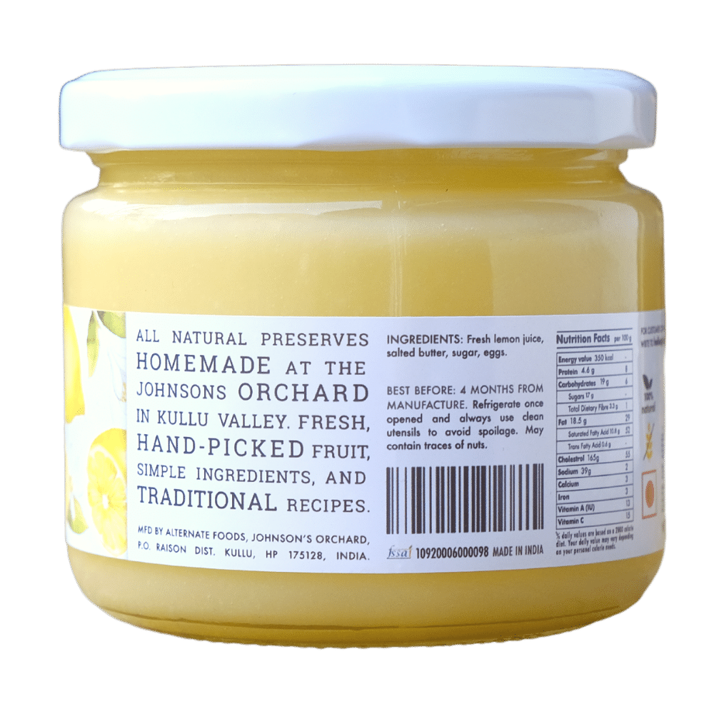 Lemon Curd 315g - Big Bear Farms