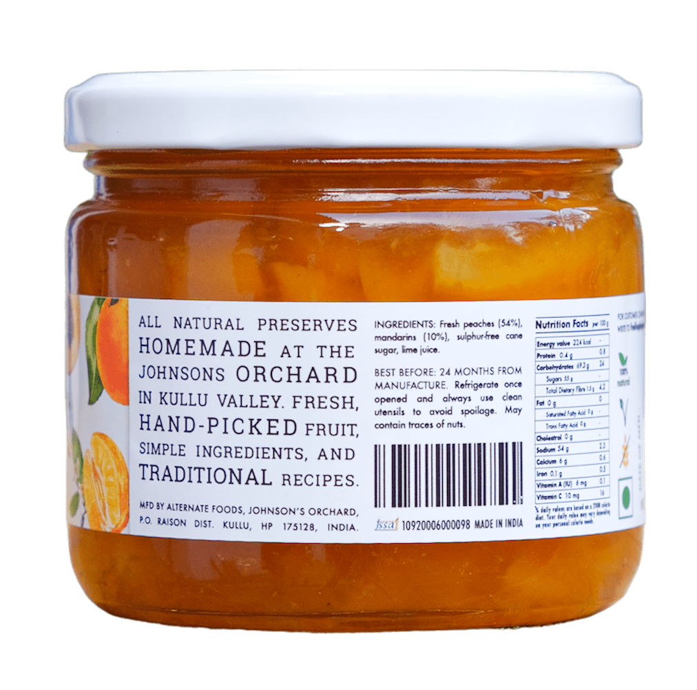 Peach Marmalade 300g - Big Bear Farms