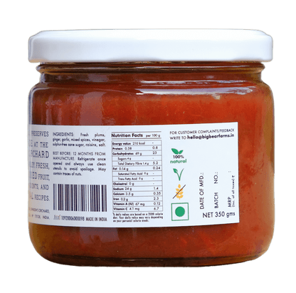 Plum Chutney 300g - Big Bear Farms
