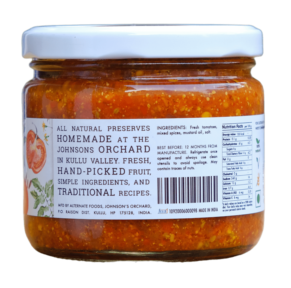 Tomato Pickle 300g - Big Bear Farms